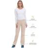Healing Hands Women’s Scrub Pant Tori Cargo Bottoms with 5 Pockets and 2-Way Stretch Fabric 9133(Khaki)