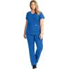 Healing Hands Womens Scrub Top 3 Pocket V-Neck Lightweight Breathable Fabric Scrub Tops for Women HH360 2284 Serena(Royal)