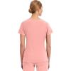 Healing Hands Women’s Scrub Top V-Neck with 2 Pockets, 2-Way Stretch, and Yoga Knit Side Panels for Slim Fit- 2245(Blushing Peach)