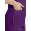Healing Hands Women’s Scrub Top V-Neck with 2 Pockets, 2-Way Stretch, and Yoga Knit Side Panels for Slim Fit- 2245(Eggplant)