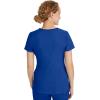 Healing Hands Women’s Scrub Top V-Neck with 2 Pockets, 2-Way Stretch, and Yoga Knit Side Panels for Slim Fit- 2245(Galaxy Blue)