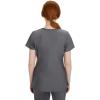 Healing Hands Women’s Scrub Top V-Neck with 2 Pockets, 2-Way Stretch, and Yoga Knit Side Panels for Slim Fit- 2245(Heather Grey)