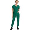 Healing Hands Women’s Scrub Top V-Neck with 2 Pockets, 2-Way Stretch, and Yoga Knit Side Panels for Slim Fit- 2245(Hunter)