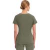 Healing Hands Women’s Scrub Top V-Neck with 2 Pockets, 2-Way Stretch, and Yoga Knit Side Panels for Slim Fit- 2245(Olive)