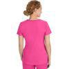 Healing Hands Women’s Scrub Top V-Neck with 2 Pockets, 2-Way Stretch, and Yoga Knit Side Panels for Slim Fit- 2245(Shocking Pink)