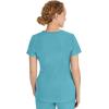 Healing Hands Women’s Scrub Top V-Neck with 2 Pockets, 2-Way Stretch, and Yoga Knit Side Panels for Slim Fit- 2245(Spectra Blue)