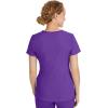 Healing Hands Women’s Scrub Top V-Neck with 2 Pockets, 2-Way Stretch, and Yoga Knit Side Panels for Slim Fit- 2245(True Grape)