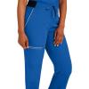 Healing Hands Womens Scrubs Pants 6 Pocket HH360 9151 Nisha Waistband Drawstring Premium Scrub Pant Athletic Design(Royal)
