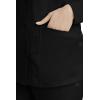 Healing Hands Women’s Snap Front Scrub Jacket Daisy 2-Way Stretch Uniform 5063(Black)