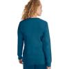 Healing Hands Women’s Snap Front Scrub Jacket Daisy 2-Way Stretch Uniform 5063(Caribbean)