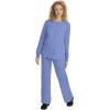Healing Hands Women’s Snap Front Scrub Jacket Daisy 2-Way Stretch Uniform 5063(Ceil)