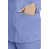 Healing Hands Women’s Snap Front Scrub Jacket Daisy 2-Way Stretch Uniform 5063(Ceil)
