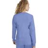 Healing Hands Women’s Snap Front Scrub Jacket Daisy 2-Way Stretch Uniform 5063(Ceil)