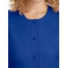 Healing Hands Women’s Snap Front Scrub Jacket Daisy 2-Way Stretch Uniform 5063(Galaxyblue)