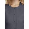 Healing Hands Women’s Snap Front Scrub Jacket Daisy 2-Way Stretch Uniform 5063(Pewter)