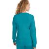 Healing Hands Women’s Snap Front Scrub Jacket Daisy 2-Way Stretch Uniform 5063(Teal)
