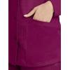 Healing Hands Women’s Snap Front Scrub Jacket Daisy 2-Way Stretch Uniform 5063(Wine)