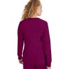 Healing Hands Women’s Snap Front Scrub Jacket Daisy 2-Way Stretch Uniform 5063(Wine)