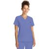 Healing Hands Women’s Tops V-Neck Scrub Top Tuck-in with Welt Chest Pocket HH755(Ceil)