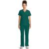 Healing Hands Women’s Tops V-Neck Scrub Top Tuck-in with Welt Chest Pocket HH755(Hunter)