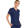 Healing Hands Women’s Tops V-Neck Scrub Top Tuck-in with Welt Chest Pocket HH755(Navy)