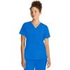Healing Hands Women’s Tops V-Neck Scrub Top Tuck-in with Welt Chest Pocket HH755(Royal)