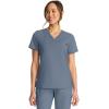 Healing Hands Women’s Tops V-Neck Scrub Top Tuck-in with Welt Chest Pocket HH755(Twilight Blue)