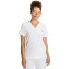 Healing Hands Women’s Tops V-Neck Scrub Top Tuck-in with Welt Chest Pocket HH755(White Gardenia)