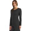 Healing Hands Women’s Underscrub Soft Knit Melissa Longsleeve Scrub Tee with Breathable & Easy Care Fabric 5047(Black – 2 Pack)
