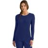 Healing Hands Women’s Underscrub Soft Knit Melissa Longsleeve Scrub Tee with Breathable & Easy Care Fabric 5047(Black / White / Navy – 3 Pack)