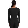 Healing Hands Women’s Underscrub Soft Knit Melissa Longsleeve Scrub Tee with Breathable & Easy Care Fabric 5047(Black)