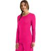 Healing Hands Women’s Underscrub Soft Knit Melissa Longsleeve Scrub Tee with Breathable & Easy Care Fabric 5047(Carnation Pink – 2 Pack)