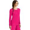 Healing Hands Women’s Underscrub Soft Knit Melissa Longsleeve Scrub Tee with Breathable & Easy Care Fabric 5047(Carnation Pink – 2 Pack)