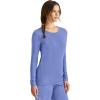 Healing Hands Women’s Underscrub Soft Knit Melissa Longsleeve Scrub Tee with Breathable & Easy Care Fabric 5047(Ceil – 2 Pack)