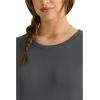 Healing Hands Women’s Underscrub Soft Knit Melissa Longsleeve Scrub Tee with Breathable & Easy Care Fabric 5047(Charcoal)