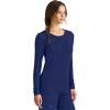 Healing Hands Women’s Underscrub Soft Knit Melissa Longsleeve Scrub Tee with Breathable & Easy Care Fabric 5047(Navy – 2 Pack)