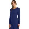 Healing Hands Women’s Underscrub Soft Knit Melissa Longsleeve Scrub Tee with Breathable & Easy Care Fabric 5047(Navy – 2 Pack)