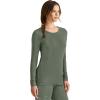 Healing Hands Women’s Underscrub Soft Knit Melissa Longsleeve Scrub Tee with Breathable & Easy Care Fabric 5047(Olive – 2 Pack)