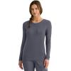 Healing Hands Women’s Underscrub Soft Knit Melissa Longsleeve Scrub Tee with Breathable & Easy Care Fabric 5047(Pewter – 2 Pack)
