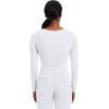 Healing Hands Women’s Underscrub Soft Knit Melissa Longsleeve Scrub Tee with Breathable & Easy Care Fabric 5047(White)