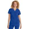 Healing Hands Scrub Top for Women with 3 Pockets and Easy Care, 2-Way Stretch Fabric 2278(Galaxy)