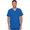 Healing Hands Scrubs for Men Top Blue Label One Pocket Men’s Scrub Top Lightweight Fabric 2223 James(Royal)