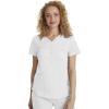 Healing Hands Scrubs for Women Y-Neck Jane Modern Fit, Triple Stitch Detail, 2 Pockets, 2-Way Stretch & Shirttail Hem – 2167(White)