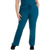 Healing Hands Taylor Women’s Pants Mid Rise with 2 Pockets & Back Elastic Waistband 9095(Caribbean)