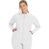Healing Hands Women’s Scrub Jacket, Zip-Up Front with 2-Way Stretch Comfort & Big Kangaroo Pockets 5038(White)