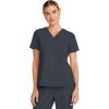 Healing Hands Women’s Tops V-Neck Scrub Top Tuck-in with Welt Chest Pocket HH755(Pewter)