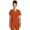 Healing Hands Women’s Tops V-Neck Scrub Top Tuck-in with Welt Chest Pocket HH755(Warm Sunrise)