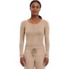 Healing Hands Women’s Underscrub Soft Knit Melissa Longsleeve Scrub Tee with Breathable & Easy Care Fabric 5047(Desert Taupe)