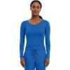 Healing Hands Women’s Underscrub Soft Knit Melissa Longsleeve Scrub Tee with Breathable & Easy Care Fabric 5047(Royal)
