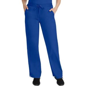 Healing Hands Taylor Women’s Pants Mid Rise with 2 Pockets & Back Elastic Waistband 9095(Galaxy Blue)